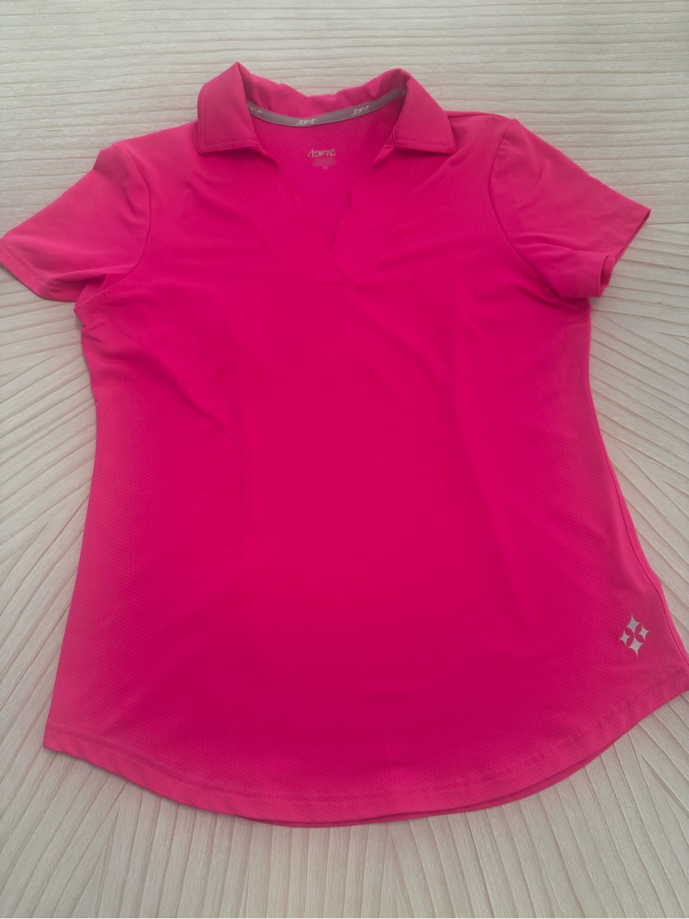 Jofit Bright Pink Short Sleeve Polo Golf Shirt